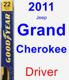 Driver Wiper Blade for 2011 Jeep Grand Cherokee - Premium
