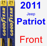 Front Wiper Blade Pack for 2011 Jeep Patriot - Premium