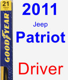 Driver Wiper Blade for 2011 Jeep Patriot - Premium
