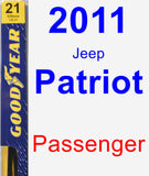 Passenger Wiper Blade for 2011 Jeep Patriot - Premium