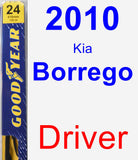 Driver Wiper Blade for 2010 Kia Borrego - Premium
