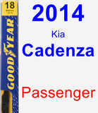 Passenger Wiper Blade for 2014 Kia Cadenza - Premium