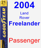 Passenger Wiper Blade for 2004 Land Rover Freelander - Premium