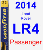 Passenger Wiper Blade for 2014 Land Rover LR4 - Premium