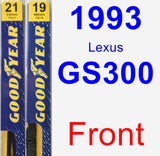 Front Wiper Blade Pack for 1993 Lexus GS300 - Premium