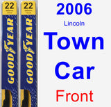 Front Wiper Blade Pack for 2006 Lincoln Town Car - Premium