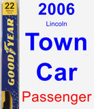 Passenger Wiper Blade for 2006 Lincoln Town Car - Premium