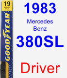 Driver Wiper Blade for 1983 Mercedes-Benz 380SL - Premium