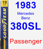 Passenger Wiper Blade for 1983 Mercedes-Benz 380SL - Premium