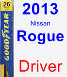 Driver Wiper Blade for 2013 Nissan Rogue - Premium