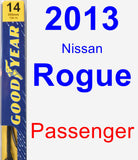 Passenger Wiper Blade for 2013 Nissan Rogue - Premium