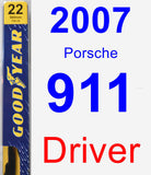 Driver Wiper Blade for 2007 Porsche 911 - Premium