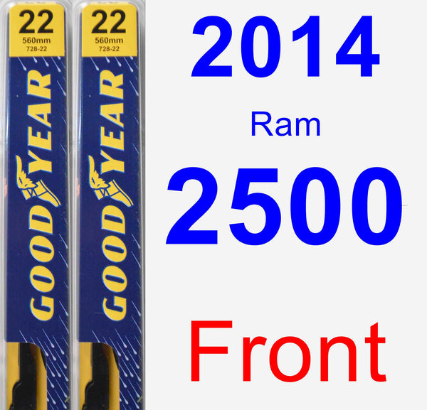 Front Wiper Blade Pack for 2014 Ram 2500 Premium