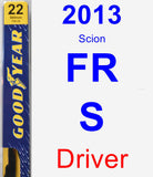 Driver Wiper Blade for 2013 Scion FR-S - Premium