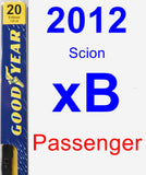 Passenger Wiper Blade for 2012 Scion xB - Premium