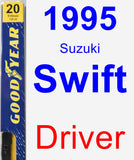 Driver Wiper Blade for 1995 Suzuki Swift - Premium