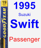 Passenger Wiper Blade for 1995 Suzuki Swift - Premium