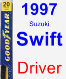 Driver Wiper Blade for 1997 Suzuki Swift - Premium