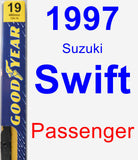 Passenger Wiper Blade for 1997 Suzuki Swift - Premium