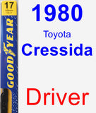 Driver Wiper Blade for 1980 Toyota Cressida - Premium