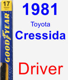 Driver Wiper Blade for 1981 Toyota Cressida - Premium
