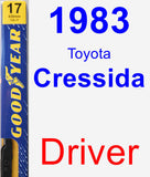 Driver Wiper Blade for 1983 Toyota Cressida - Premium