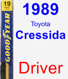 Driver Wiper Blade for 1989 Toyota Cressida - Premium