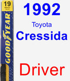 Driver Wiper Blade for 1992 Toyota Cressida - Premium