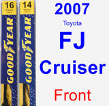 Front Wiper Blade Pack for 2007 Toyota FJ Cruiser - Premium