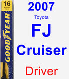 Driver Wiper Blade for 2007 Toyota FJ Cruiser - Premium