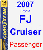 Passenger Wiper Blade for 2007 Toyota FJ Cruiser - Premium