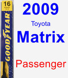Passenger Wiper Blade for 2009 Toyota Matrix - Premium