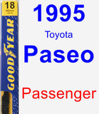 Passenger Wiper Blade for 1995 Toyota Paseo - Premium