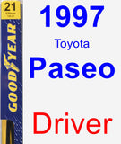 Driver Wiper Blade for 1997 Toyota Paseo - Premium
