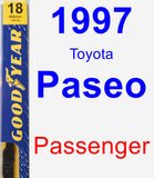 Passenger Wiper Blade for 1997 Toyota Paseo - Premium