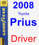 Driver Wiper Blade for 2008 Toyota Prius - Premium