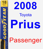 Passenger Wiper Blade for 2008 Toyota Prius - Premium