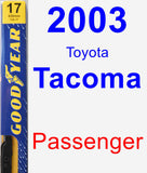 Passenger Wiper Blade for 2003 Toyota Tacoma - Premium