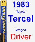 Driver Wiper Blade for 1983 Toyota Tercel - Premium
