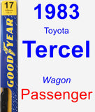 Passenger Wiper Blade for 1983 Toyota Tercel - Premium