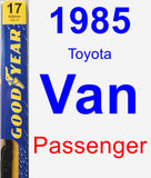 Passenger Wiper Blade for 1985 Toyota Van - Premium