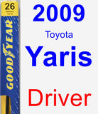 Driver Wiper Blade for 2009 Toyota Yaris - Premium