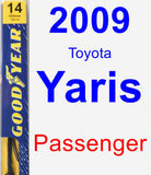 Passenger Wiper Blade for 2009 Toyota Yaris - Premium