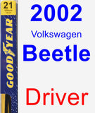 Driver Wiper Blade for 2002 Volkswagen Beetle - Premium