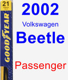 Passenger Wiper Blade for 2002 Volkswagen Beetle - Premium