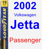 Passenger Wiper Blade for 2002 Volkswagen Jetta - Premium