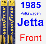 Front Wiper Blade Pack for 1985 Volkswagen Jetta - Premium