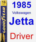 Driver Wiper Blade for 1985 Volkswagen Jetta - Premium