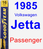 Passenger Wiper Blade for 1985 Volkswagen Jetta - Premium