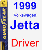 Driver Wiper Blade for 1999 Volkswagen Jetta - Premium
